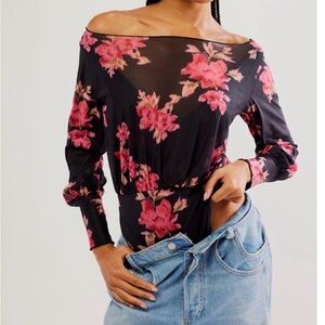 Free People Undercover printed bodysuit